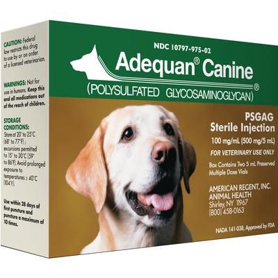 Adequan Canine 5 ml Vials, 2/Pkg , AMERICAN REGENT10797097502