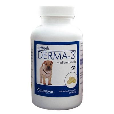 Derma-3 Soft Gels Medium Breed 60/Bottle , CEVA FNOME002060