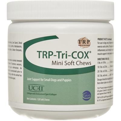 TRP Tri-Cox Soft Chews 120/Tub (Mini Chews) , Ceva FNTRI003120