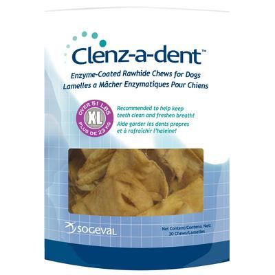 Clenz-A-Dent Rawhide Chews X-Large, 15/Pkg , CEVA CLE06415