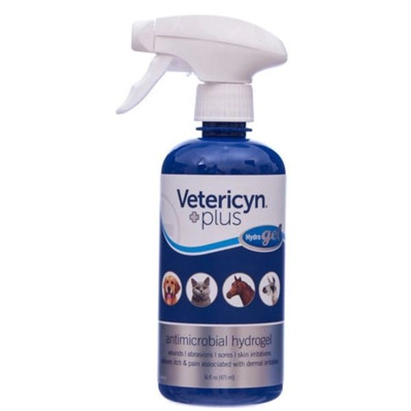 Vetericyn Plus Antimicrobial Hydrogel Spray, 16oz , Vetericyn 1040