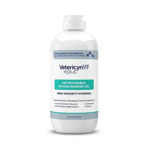 Vetericyn Plus VF (Veterinary Formula) Antimicrobial Wound Barrier Gel, 8oz , Vetericyn 2045