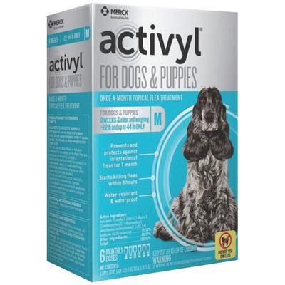 Activyl for Dogs ,6 Doses x 6 Boxes ,(22-44 lb) Pink , Merck 107502