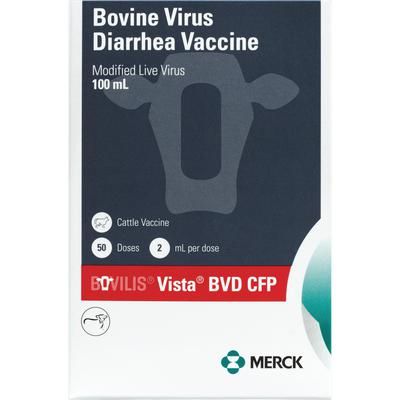 Bovilis Vista BVD CFP Cattle Vaccine, Modified Live Virus, 20mL , Merck 391443