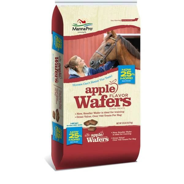 Apple Flavor Wafers Horse Treats 20Lb , Manna 1000002