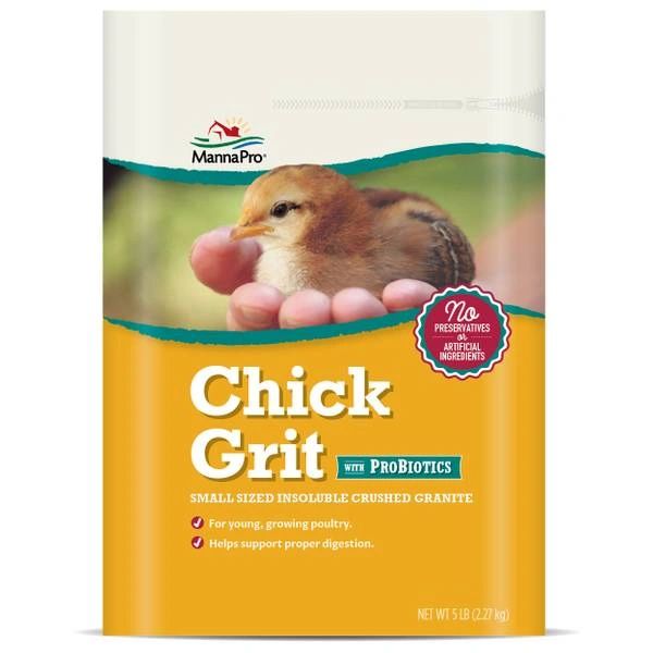 Chick Grit with Probiotics, Small Sized Insoluble Crushed Granite, 5lb , 6/Case , Manna 1000195