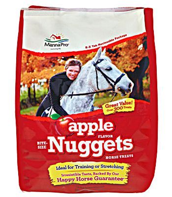 Bite-Size Nuggets Horse Treats, Apple Flavor, 1lb , 12/Case , Manna 1000004