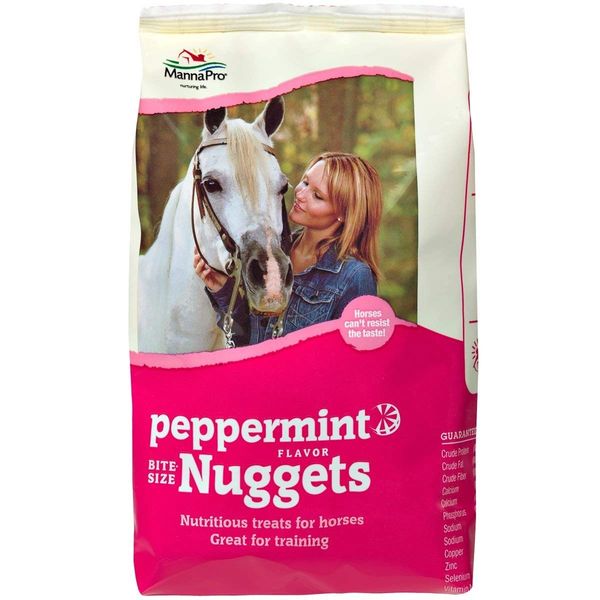 Bite-Size Nuggets Horse Treats, Peppermint Flavor, 1lb , Each , 12/Case . Manna 1000009