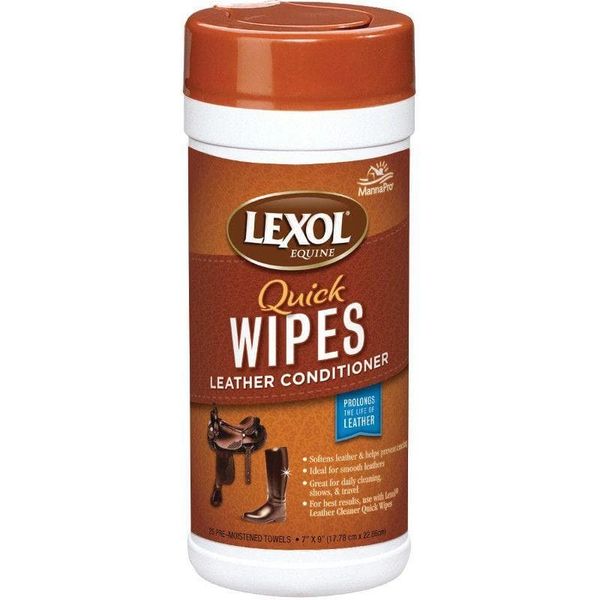 Lexol Conditioner Quick Wipes, 25 Count , 6/Case , Manna 1000117