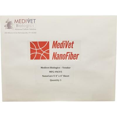 Nanofiber Scaffolding 4" x 4" , MEDIVET NCV5