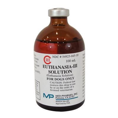 Euthanasia-III Solution C IIIN 100 ml , Medpharmex 54925-0045-10