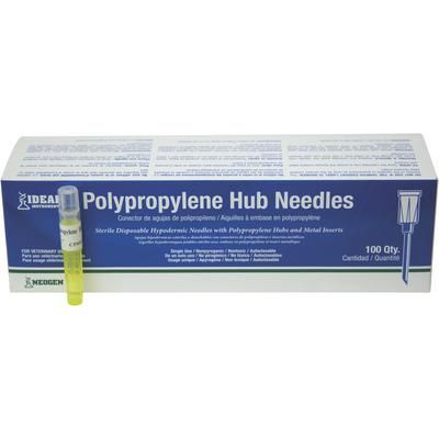 Polypropylene Hub Needles Hard, 100/Pkg 20 Gauge x 1/2" , NEOGEN 9360