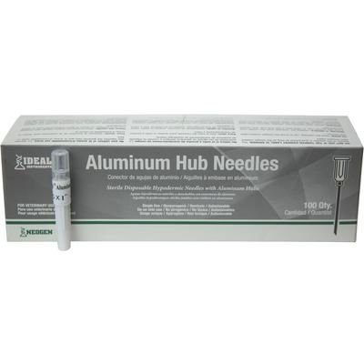 Ideal Hypodermic Needle, Aluminum Hub, Disposable, 14g x 1.5" , 100/Pack , 10 Pack/Case , Neogen 9401AL