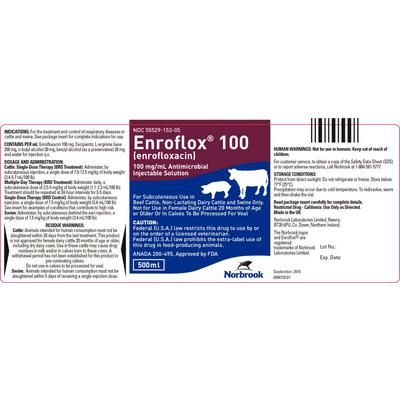 Enroflox 100 500 ml , NORBROOK 55529-152-05