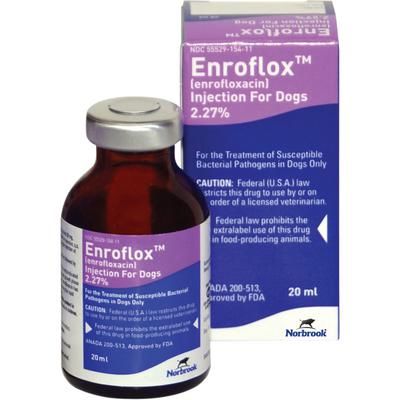 Enroflox Injection for Dogs 2.27% 20 ml , NORBROOK 5552915411