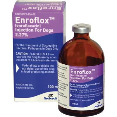 Enroflox Injection for Dogs 2.27% 100 ml , NORBROOK 5552915402