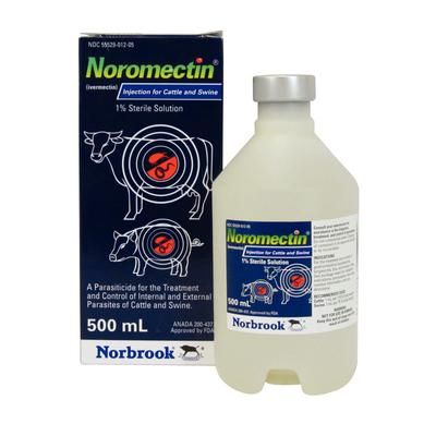 Noromectin 1% Injectable 500 ml , NORBROOK 6460812670 | Allmedtech.com