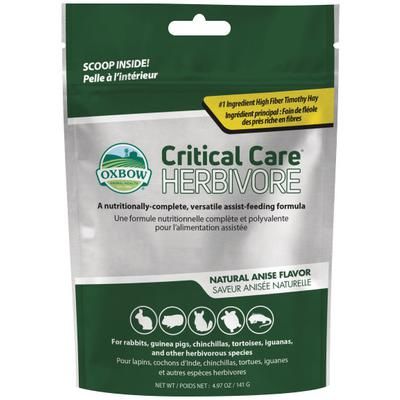 Critical Care Herbivore 141 g , Anis Flavor , Each , 12/Case , OXBOW 103-410-0141