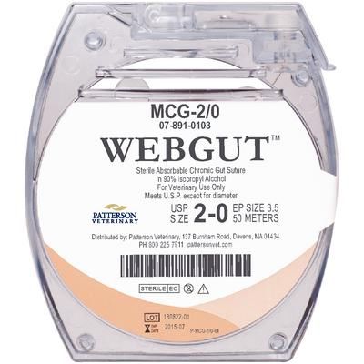 WebGut™ Sutures 2/0, 50 m , Cassette , PATTERSON 21275227