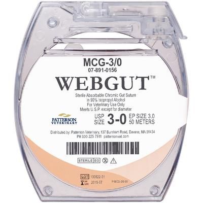 WebGut™ Sutures 3/0, 50 m , Cassette , PATTERSON 21275232