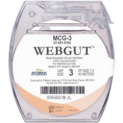 WebGut™ Sutures 3, 40 m , Cassette , PATTERSON 21275228