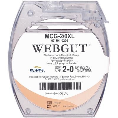 WebGut™ Sutures 2/0, 100 m , Cassette , PATTERSON 21275226