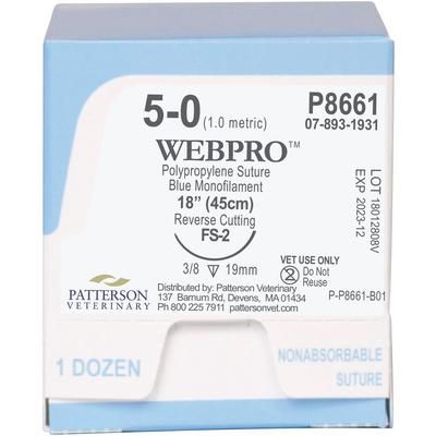 WebPro Sutures P8661, size 5 , 12/Box , 18" (FS-2) , PATTERSON 21282832