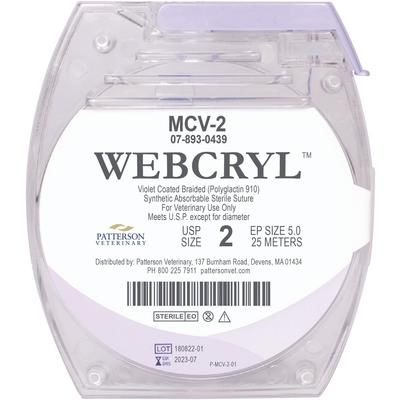 WebCryl Sutures Cassette , 2, 25 m , PATTERSON 21279640