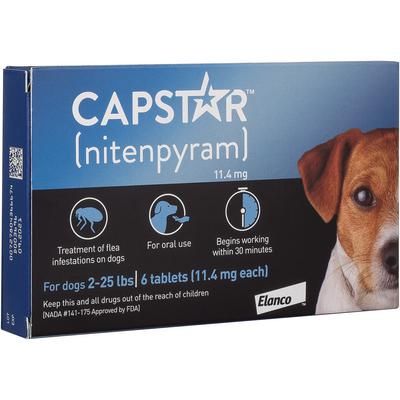 Capstar Tablets For 2-25 Lb Dogs , 60/Box , PETIQ 03302