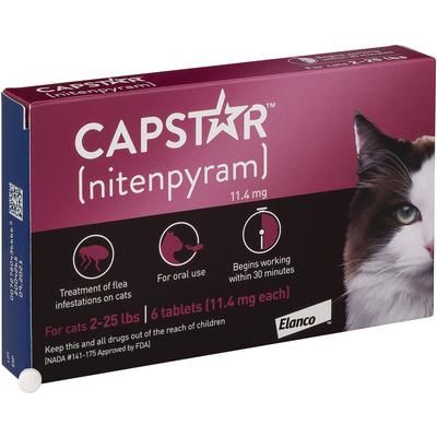 Capstar Tablets For 2-25 Lb Cats 60/Box , PETIQ 03304