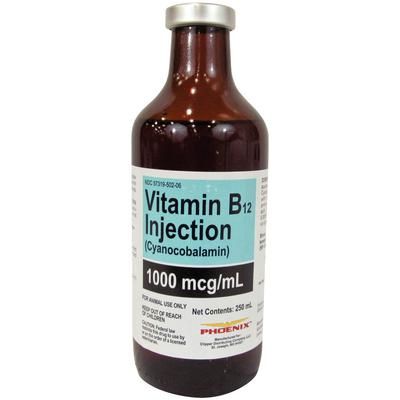 Vitamin B-12 Injection 250 ml , For Veterinary Use , PHOENIX V-0400-05