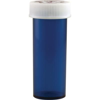 Cobalt Blue Plastic Prescription Vials 6 Dram, 600/Pkg Push and Turn Cap 5% Snap , PIVETAL 21295259