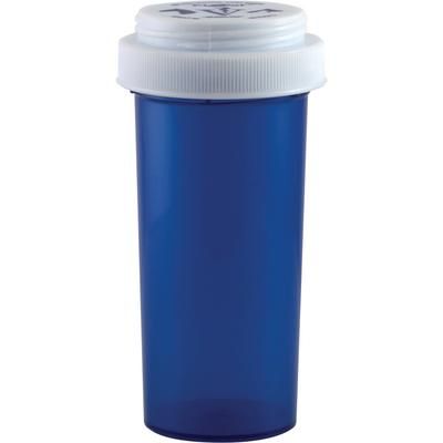 Cobalt Blue Plastic Prescription Vials 30 Dram, 195/Pkg Reversible Cap , PIVETAL 21299571