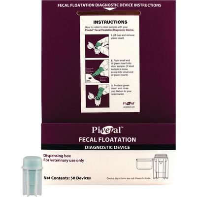 Fecal Floatation Diagnostic Device, 50/Pack , Pivetal 21295393