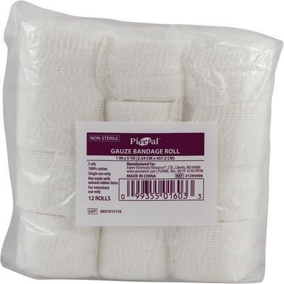 Gauze Bandage Roll 1" x 5 yd , 144/Case , PIVETAL 21295008