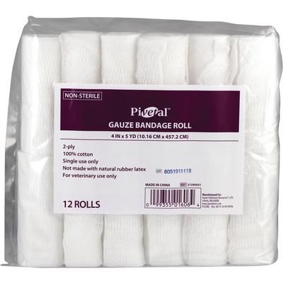 Gauze Bandage Roll 4" x 5 yd , 144/Case , PIVETAL 21295031