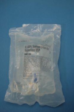 Caloric Agent Dextrose / Sodium Chloride 5% - 0.45% Intravenous IV Solution Flexible Bag 500 mL , Each , Baxter 2B1073Q