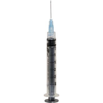 Needle and Syringe Combination, Rigid Pack 3 cc, 22 Gauge x 3/4", Luer Lock, 100/Pkg , 1000/Case , PIVETAL 21295188