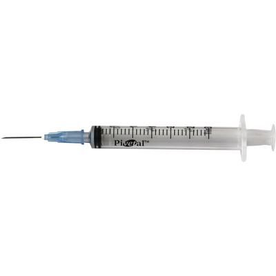 Needle and Syringe Combination, Soft Pack 22 Gauge x 3/4", 3 cc, Luer Slip, 1000/Case , PIVETAL 21295201