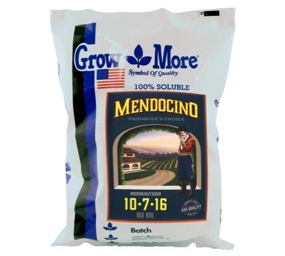 Dry Fertilizer Grow More Mendo 10-7-16 Rockwool , 25 lb, RF NGM182