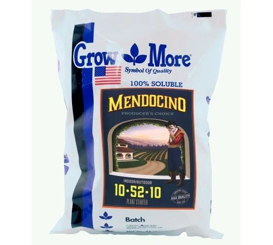 Dry Fertilizer Grow More Mendo Plant Starter 10-52-10 , 25 lb , RF NGM200