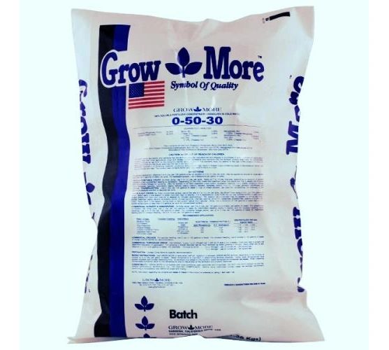 Dry Fertilizer Grow More Standard 0-50-30 - 25 lb , RF NGM192