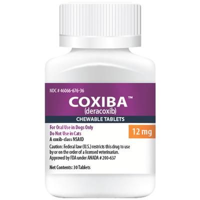 Coxiba (deracoxib) Chewable Tablets 12mg , 30/Bottle , PIVETAL 21293144