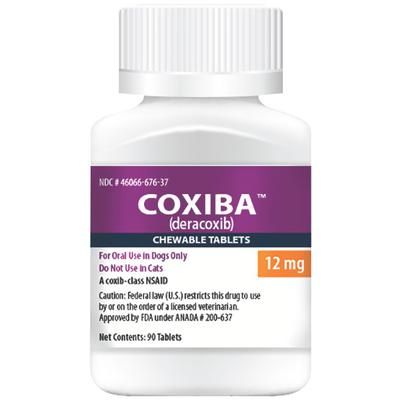 Coxiba (deracoxib) Chewable Tablets 12 mg , 90/Bottle , PIVETAL 21293145