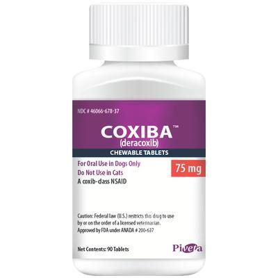 Coxiba (deracoxib) Chewable Tablets 75 mg , 90/Bottle , PIVETAL 21293149