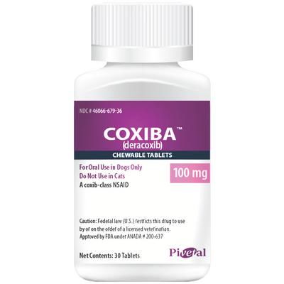 Coxiba (deracoxib) Chewable Tablets 100 mg , 30/Bottle , PIVETAL 21293150