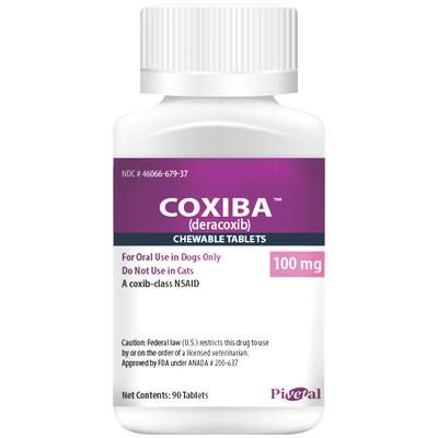 Coxiba (deracoxib) Chewable Tablets 100 mg , 90/Bottle , PIVETAL 21293151