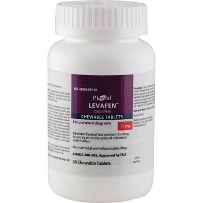 Levafen (carprofen) Chewable Tablets 75 mg , 30/Bottle, PIVETAL 21295315