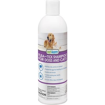 Vet-Kem Flea and Tick Shampoo 12 oz , PRN 100527065