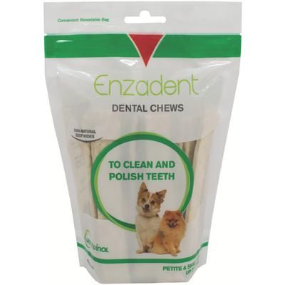 Enzadent Oral Care Chews for Dogs Petite/Small Dog, 30/Pkg , 5 Pack/Case , VETOQUINOL 454490